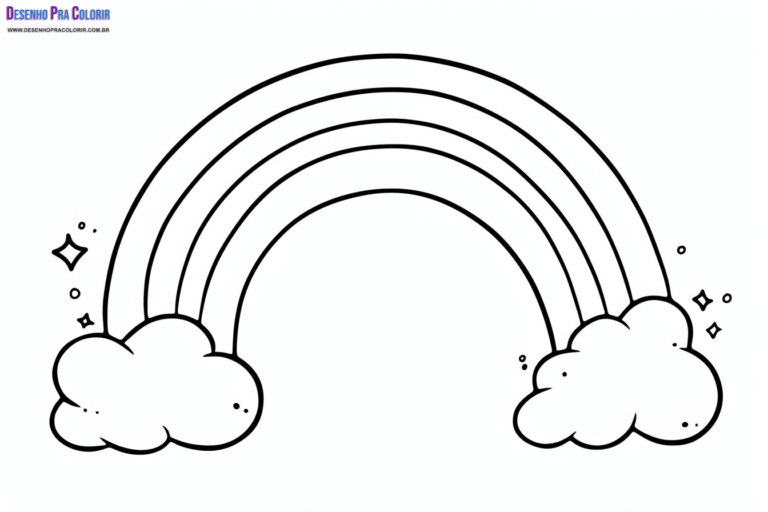 Arco-Íris Para Colorir + de 30 Desenhos Para Imprimir e Pintar