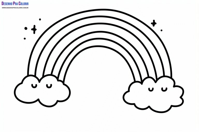 Arco-Íris Para Colorir + de 30 Desenhos Para Imprimir e Pintar