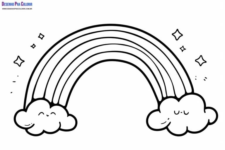 Arco-Íris Para Colorir + de 30 Desenhos Para Imprimir e Pintar