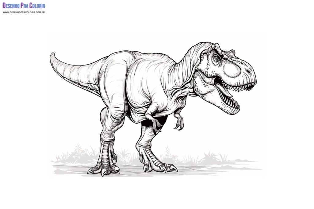 T-Rex Para Colorir