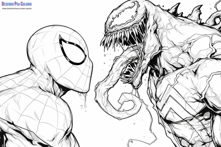 Venom Para Colorir + De 25 Desenhos Para Imprimir e Pintar