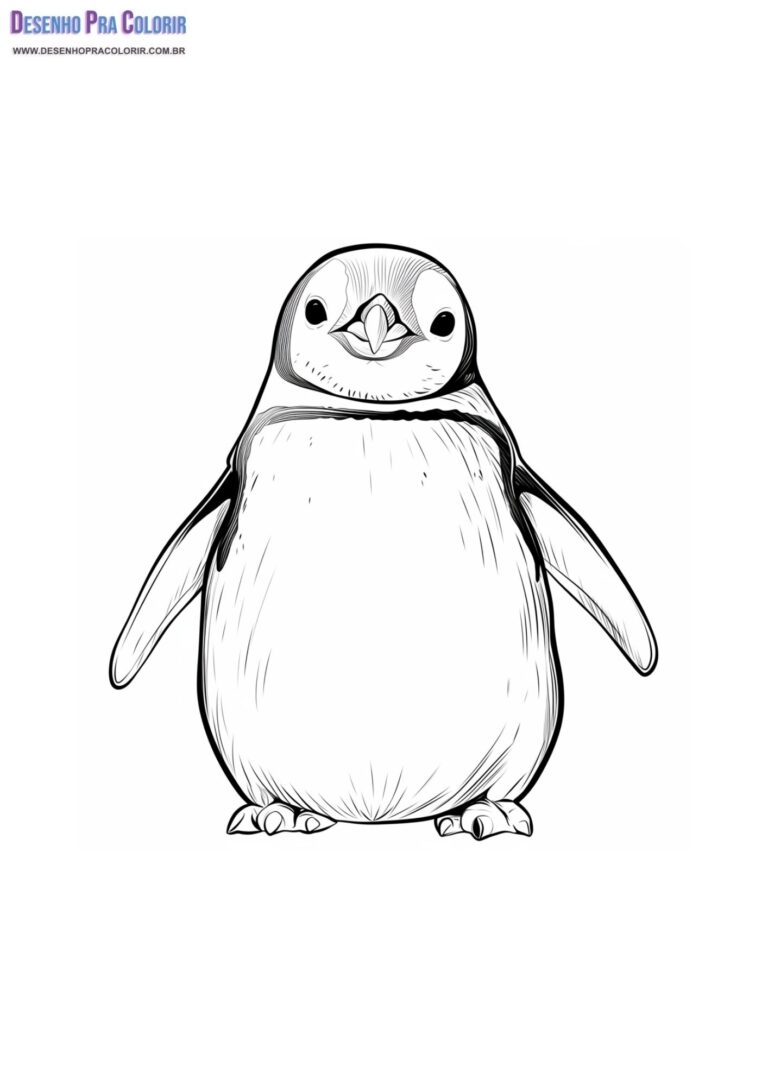 Pinguim Para Colorir + De 40 Desenhos Para Imprimir e Pintar