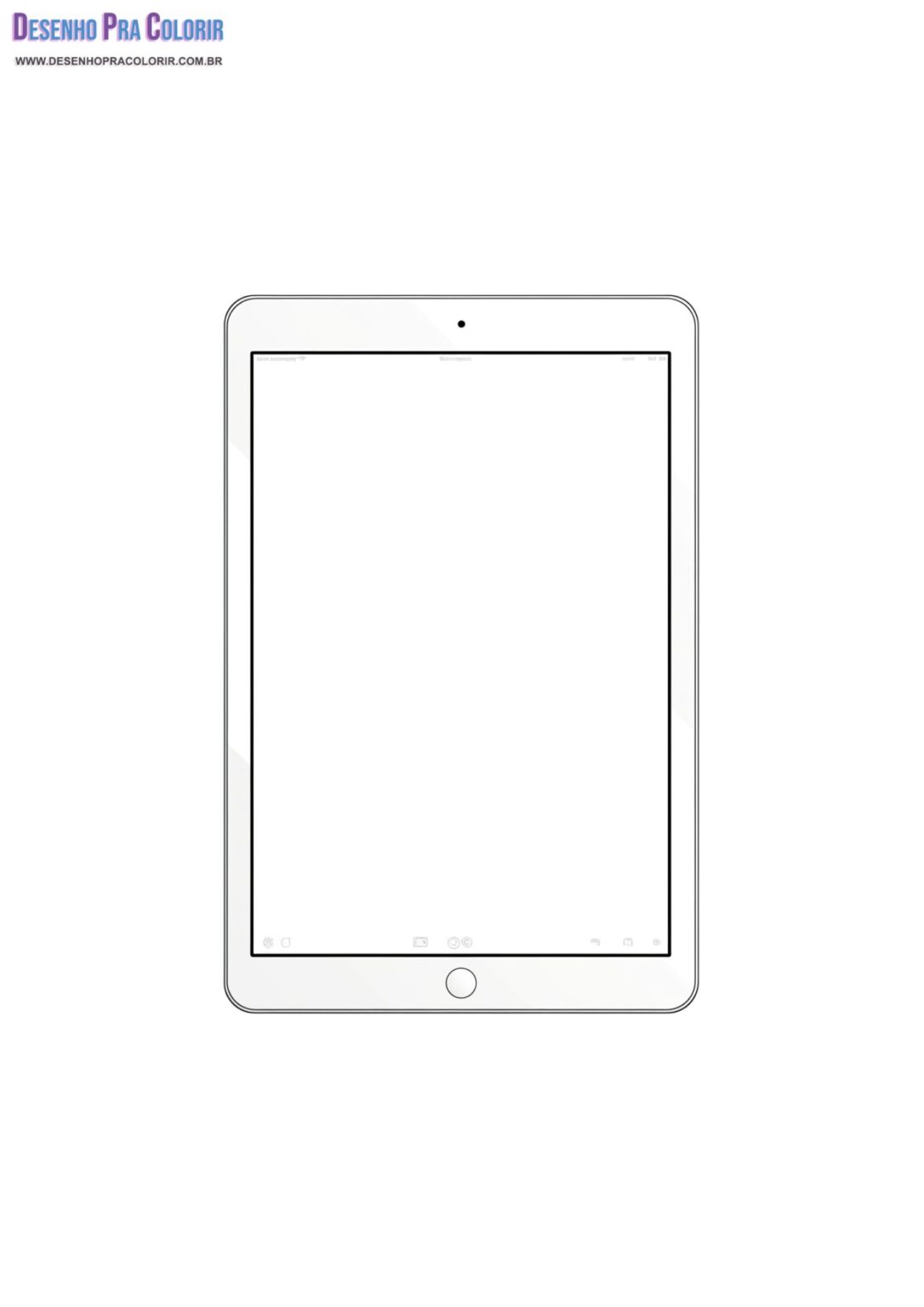Tablet Para Colorir São + De 20 Desenhos Para Imprimir e Pintar