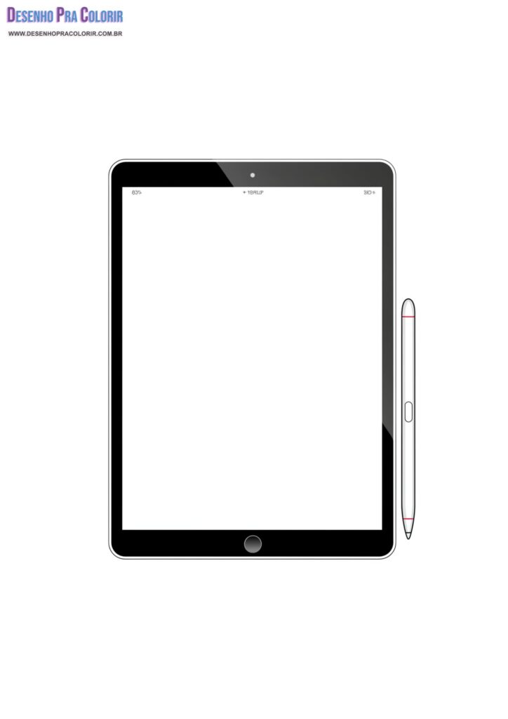 Tablet Coloring Pages