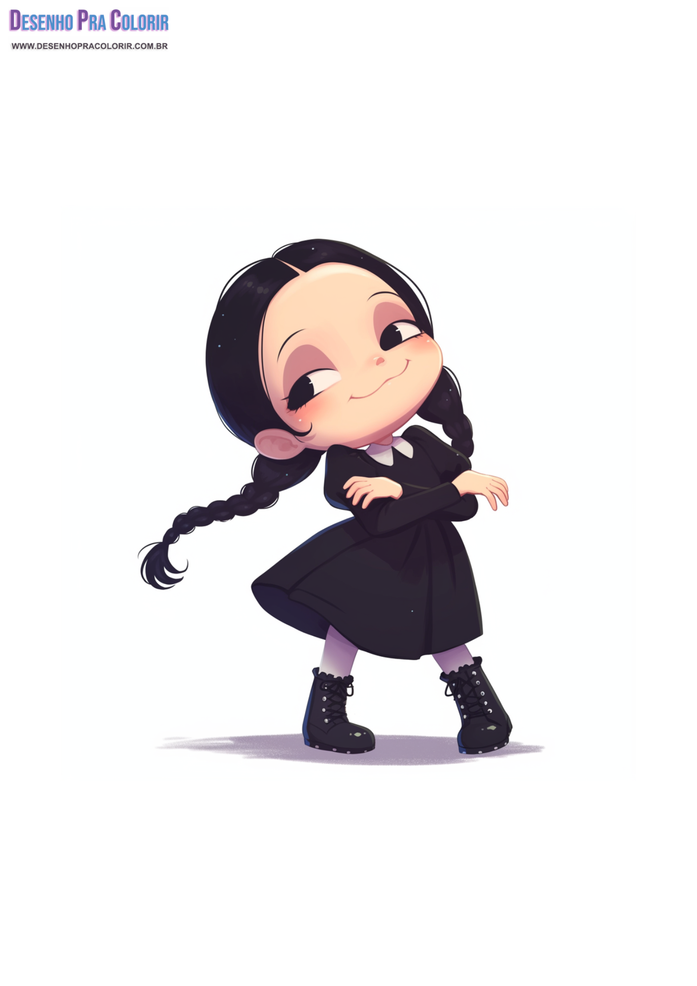 Wandinha Desenho PNG - Baixe Grátis!