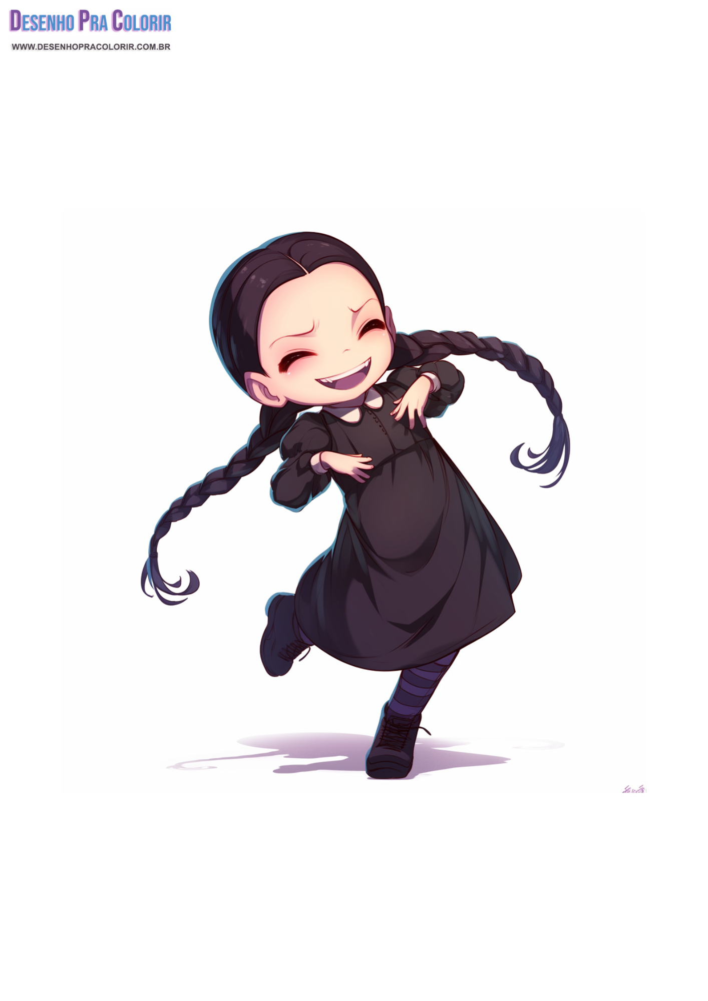 Wandinha Desenho PNG - Baixe Grátis!