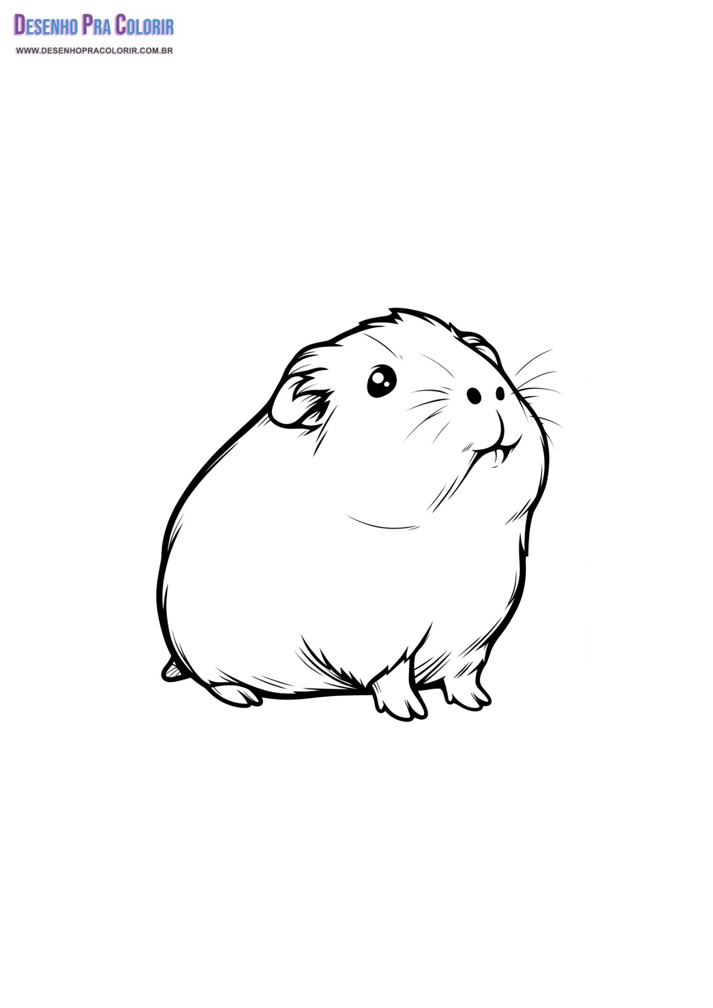 Porquinho da Índia Para Colorir + de 30 Desenhos Para Imprimir