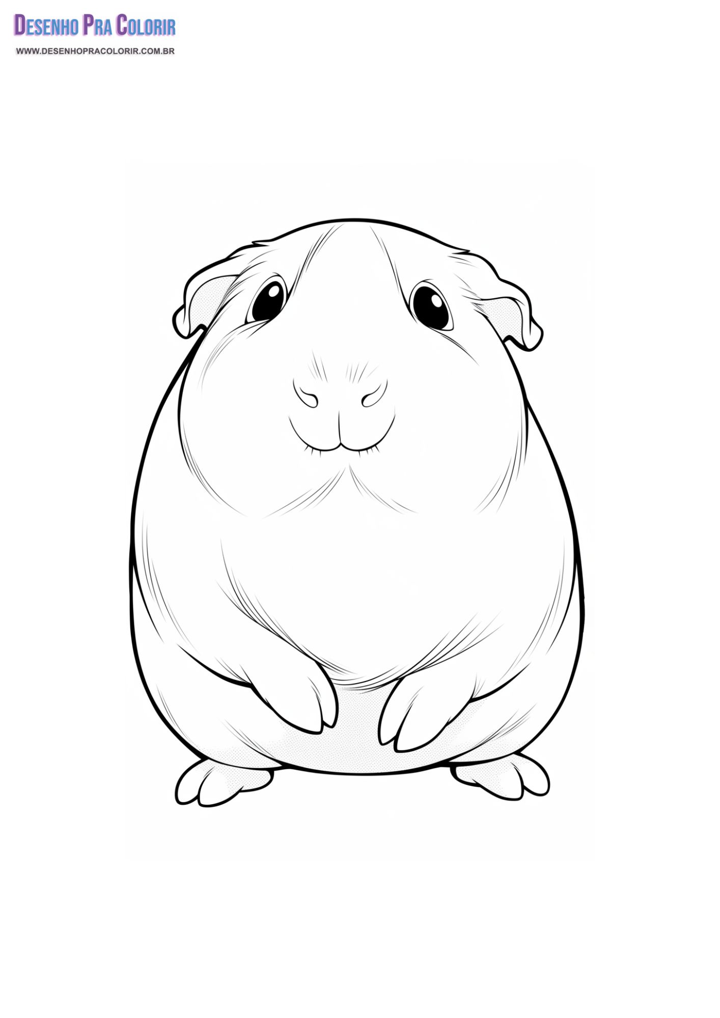 Porquinho da Índia Para Colorir + de 30 Desenhos Para Imprimir