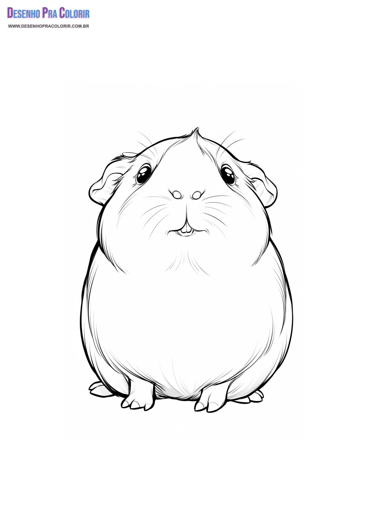 Porquinho da Índia Para Colorir + de 30 Desenhos Para Imprimir