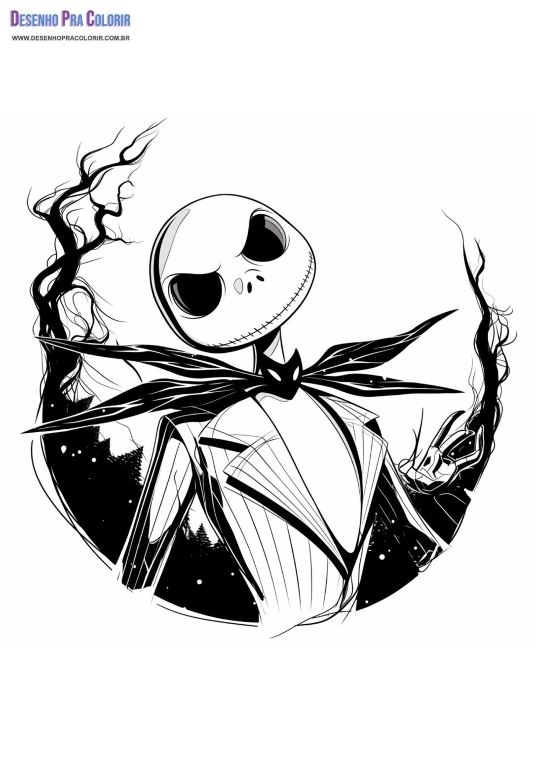 O Estranho Mundo de Jack Para Colorir - São + De 30 Desenhos
