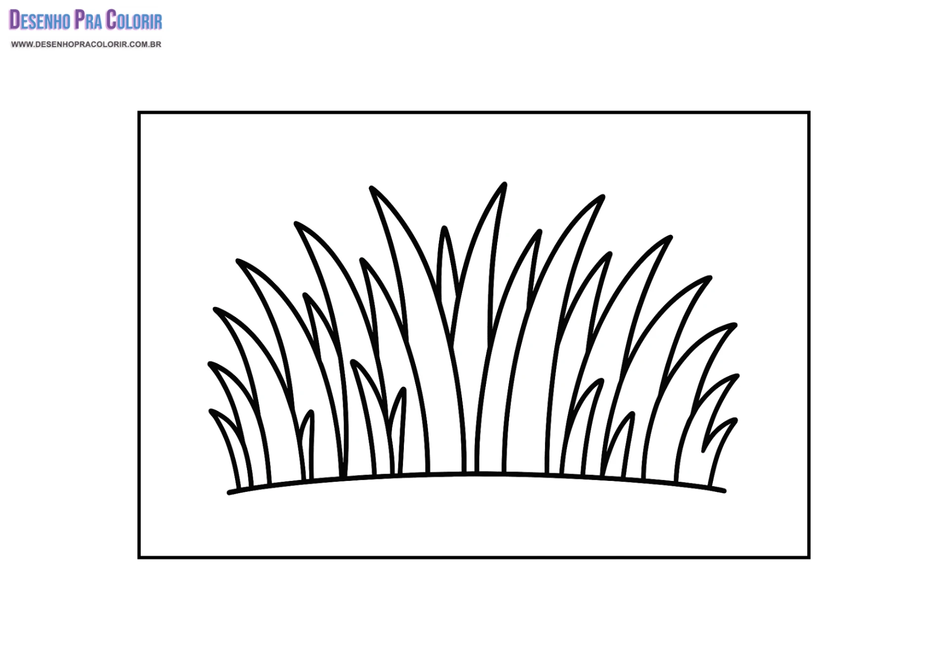 Desenho De Grama Para Colorir